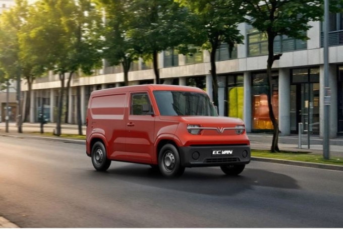 Dòng xe tải thuần điện VinFast EC Van. Ảnh: VinFast