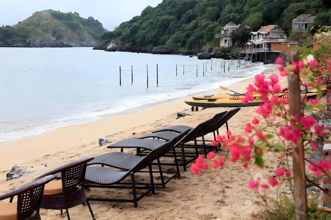 Một góc khu nghỉ trên đảo Cát Ông. Ảnh: Agoda