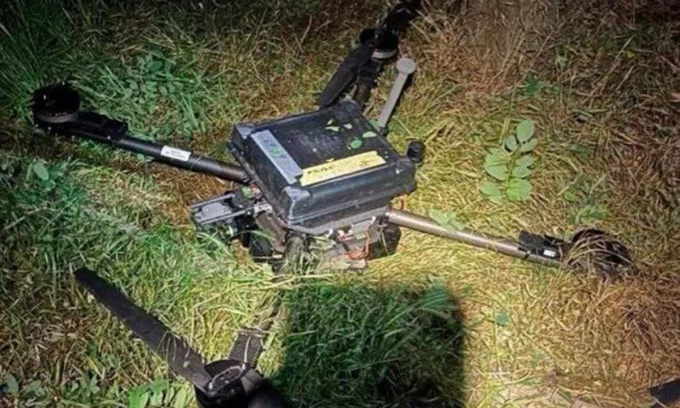 Drone Ukraine phía Nga thu được sau vụ tập kích radar. Ảnh: War Zone