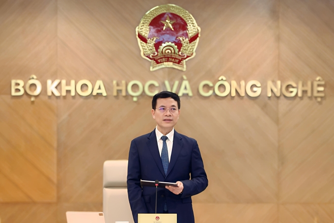 Bộ trưởng Nguyễn Mạnh Hùng. Ảnh: Bộ KH&CN