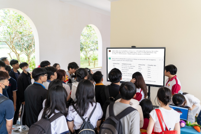 Sinh viên MIT Uni được tiếp cận công nghệ trong quá trình học tập. Ảnh: MIT Uni