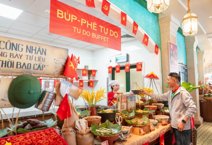Quầy buffe tại Ba Na Hills. Ảnh: Ba Na Hills
