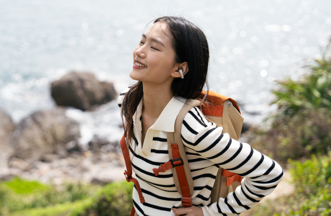 Thời lượng sử dụng đến 40 giờ, đồng hành người dùng cả ngày dài. Ảnh: Shokz