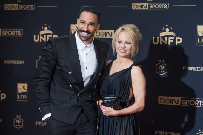 Rami thời còn hẹn hò với minh tinh Mỹ Pamela Anderson. Ảnh: Paris Match