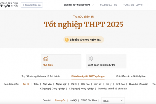 3 cách tra cứu điểm thi tốt nghiệp THPT 2025 nhanh chóng