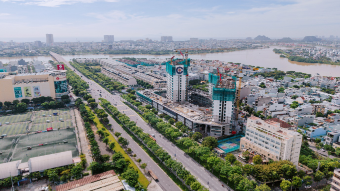 Tiến độ dự án Masteri Rivera Danang do Masterise Homes phát triển. Ảnh: Dũng Nguyễn