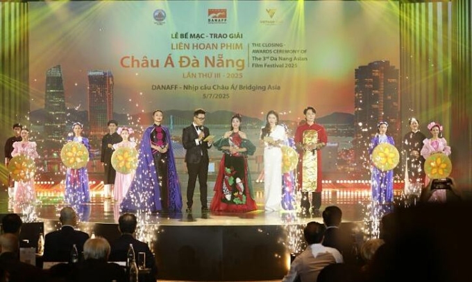 Lễ Bế mạc LHP Châu Á Đà Nẵng lần thứ ba diễn ra tại Cung Hội nghị Quốc tế Ariyana Đà Nẵng. Ảnh: Ariyana
