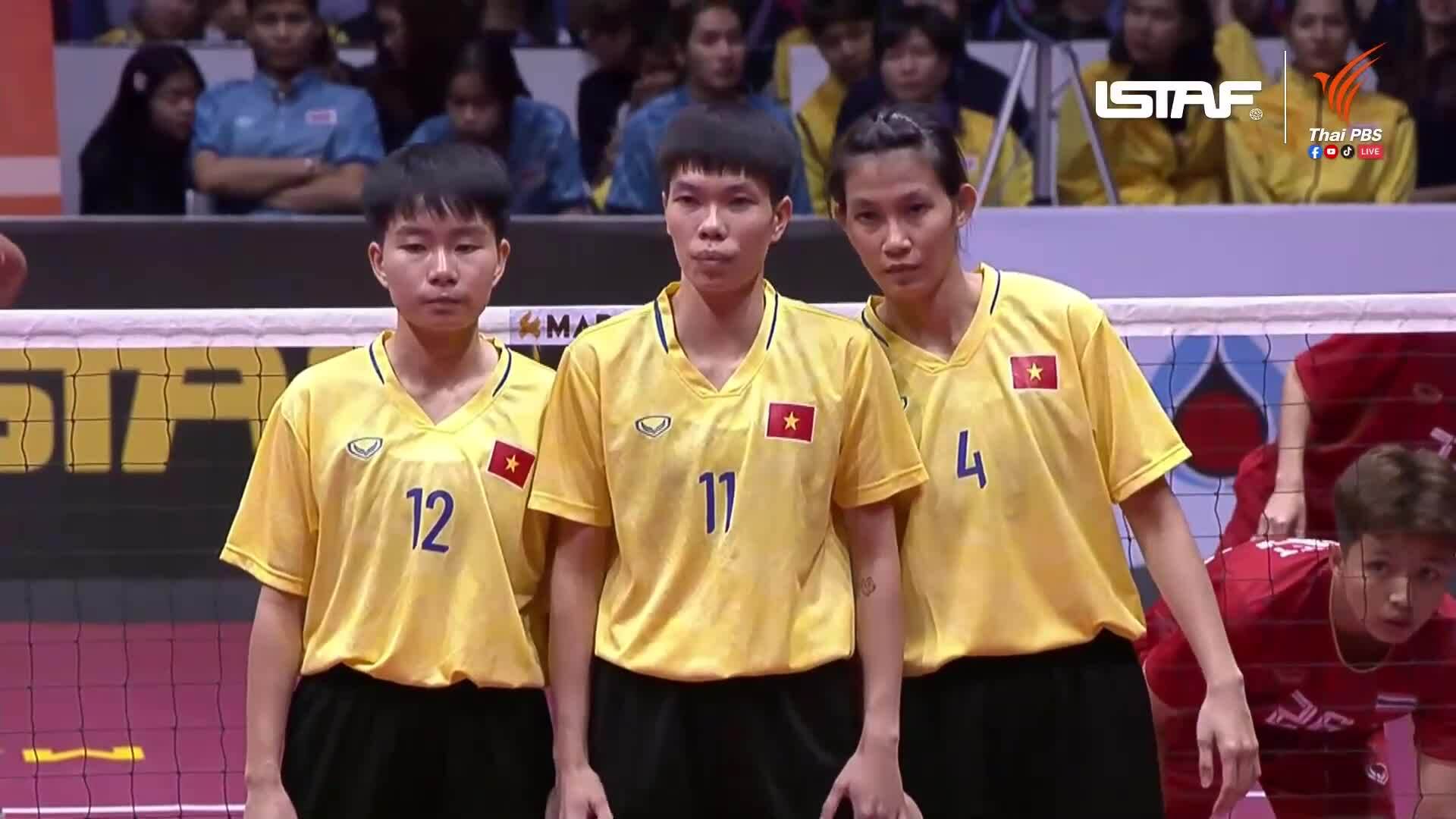 Chung kết cầu mây nữ: Thái Lan 1-2 Việt Nam
