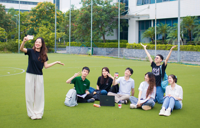 Sinh viên Đại học Y tế công cộng. Ảnh: HUPH