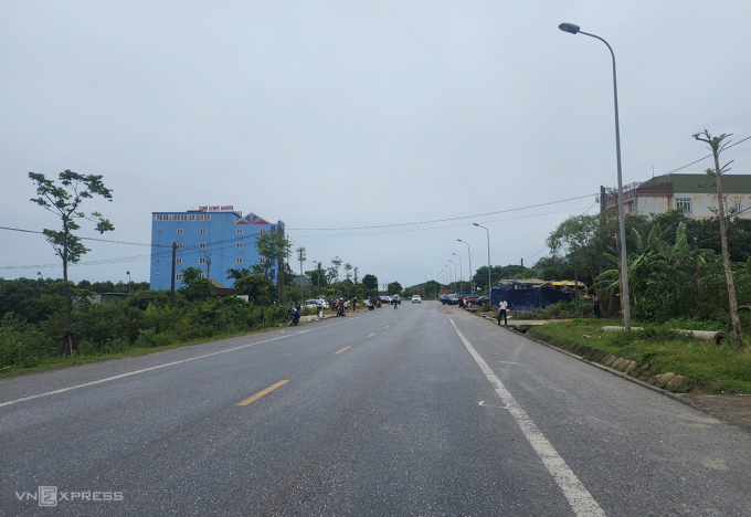 Đoạn đường xảy ra tai nạn. Ảnh: Đức Hùng