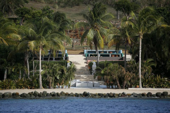 Đảo tư nhân Little St.James thuộc sở hữu của Epstein. Ảnh: NYPost