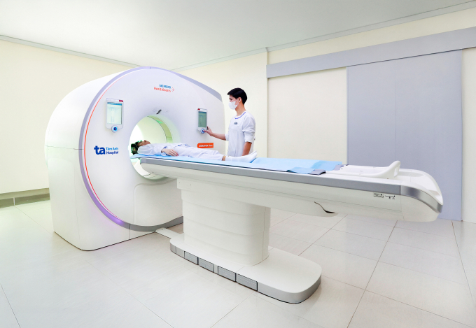 Siêu máy CT Somatom Force VB30 vừa được đưa vào sử dụng tại Tâm Anh quận 7, TP HCM. Ảnh: Bệnh viện Đa khoa Tâm Anh
