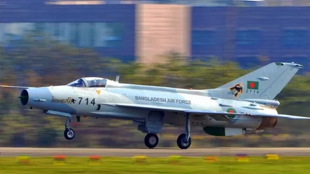 Chiến đấu cơ F-7 BGI của không quân Bangladesh. Ảnh: Bộ Quốc phòng Bangladesh