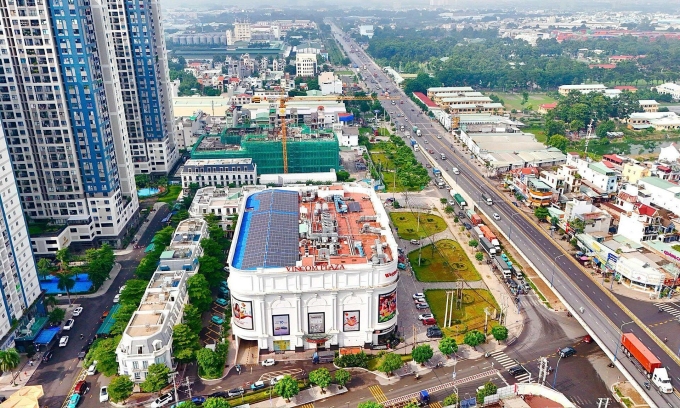 Dĩ An đoạn cầu vượt ngã tư 550. Ảnh: DCT Partners Vietnam