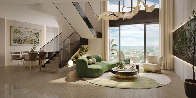 Không gian sống tại Lumière Midtown. Ảnh: Masterise