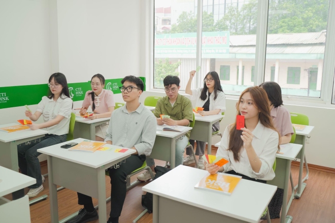 Một buổi học tại CTI HSK. Ảnh: CTI HSK