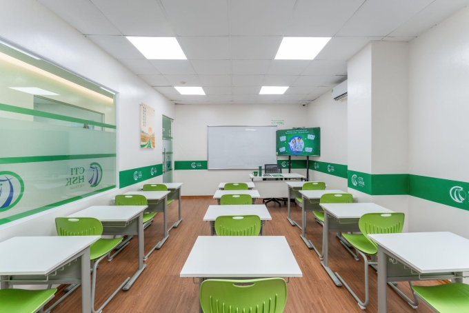 Phòng học tại CTI HSK. Ảnh: CTI HSK
