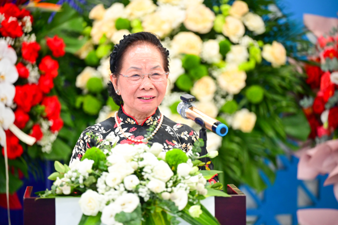 GS.TS Nguyễn Thị Doan phát biểu tại buổi lễ. Ảnh: CMC