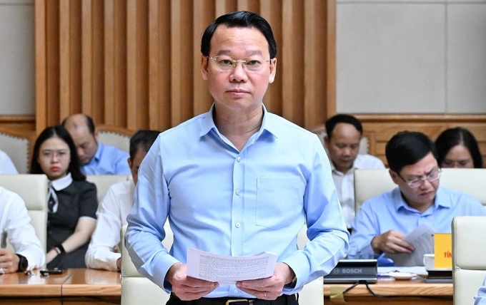 Bộ trưởng Nông nghiệp và Môi trường Đỗ Đức Duy phát biểu sáng 10/7. Ảnh: Nhật Bắc
