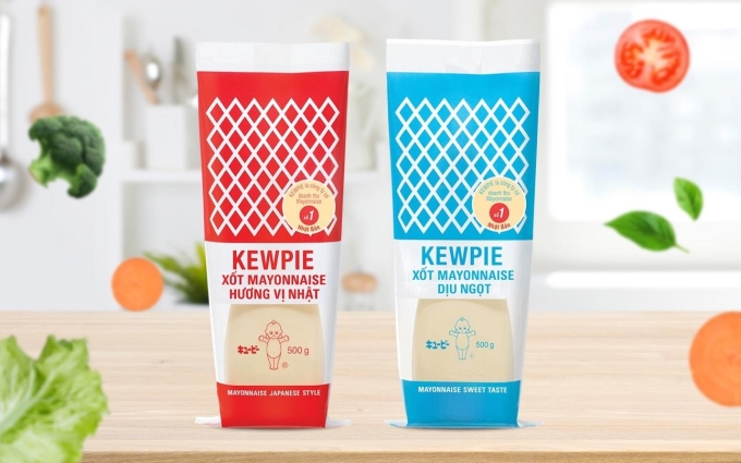Bộ đôi sản phẩm xốt Kewpie Mayonnaise. Ảnh: Kewpie Mayonnaise
