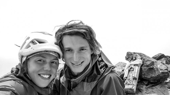 Laura Dahlmeier và bạn trai cũ Robert Johann Grasegger. Ảnh: Instagram / laura_dahlmeier