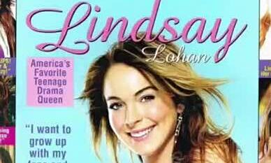 Lindsay Lohan thời trẻ chụp hình tạp chí