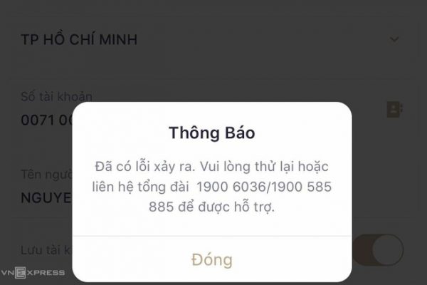 Ví điện tử, ngân hàng: Giao dịch không nghẽn quá 30 phút