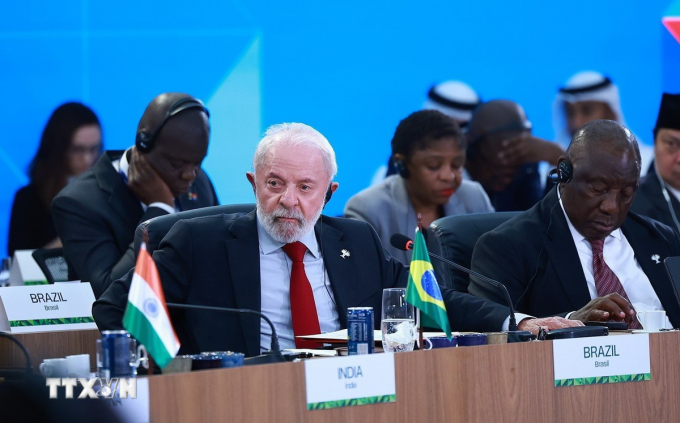 Tổng thống Brazil Luiz Inacio Lula da Silva tại hội nghị. Ảnh: TTXVN
