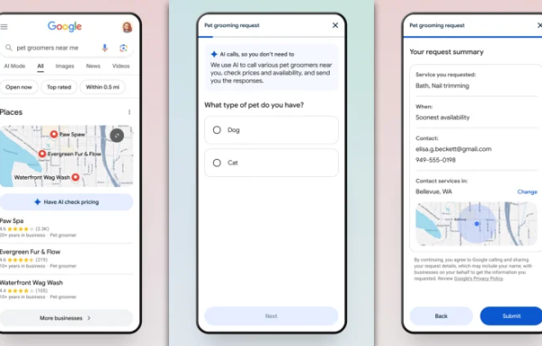 Google AI: Gọi điện thoại thay mặt người dùng