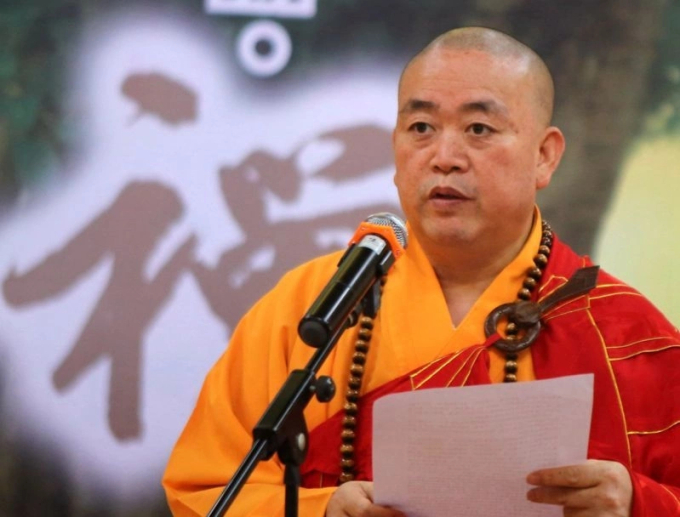 Cựu trụ trì Thiếu Lâm Tự Thích Vĩnh Tín. Ảnh: CNS