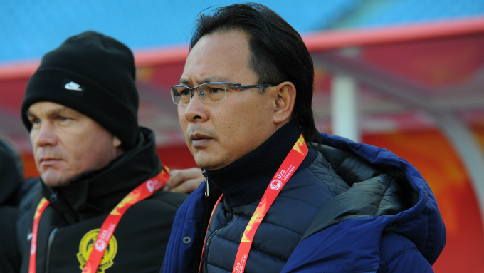 HLV Ong Kim Swee dẫn dắt Malaysia ở vòng chung kết U23 châu Á 2018 tại Trung Quốc. Ảnh: Goal