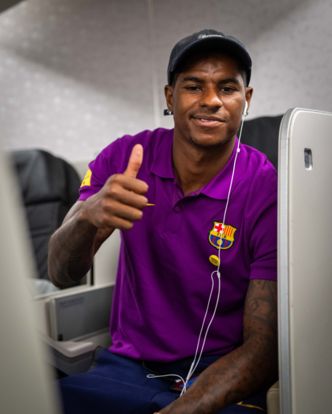 Rashford cùng Barca bay sang Nhật Bản du đấu ngày 25/7. Ảnh: FC Barcelona