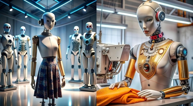 Robot có thể tham gia sản xuất hoặc mở ra nhu cầu thiết kế trang phục cho chính nó trong tương lai. Ảnh: Pinterest
