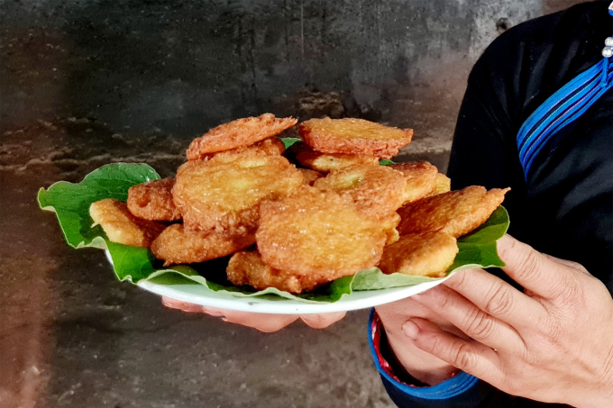 Món chả sắn thành phẩm. Ảnh: Cổng thông tin Lào Cai