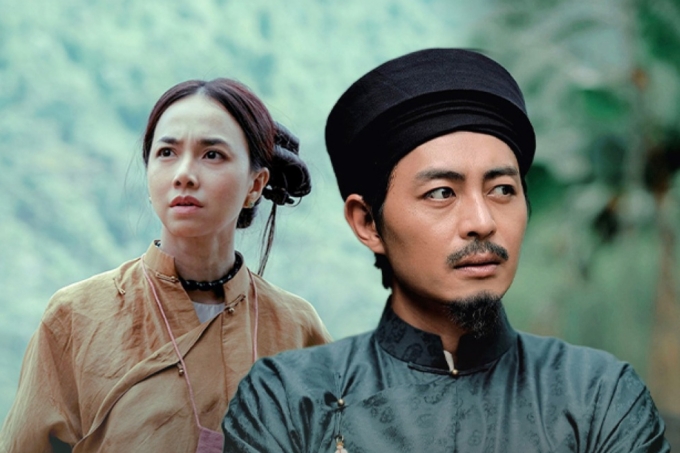 Thám tử Kiên (Quốc Huy) và Hai Mẫn (Đinh Ngọc Diệp) trong tác phẩm do Victor Vũ thực hiện. Ảnh: Đoàn phim cung cấp