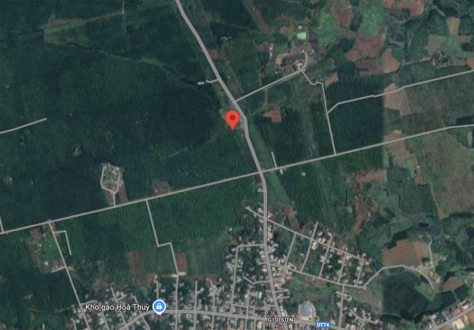 Tọa độ tìm thấy các tài liệu được nêu trong hồ sơ. Ảnh: Google Maps