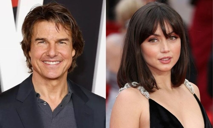 Chân dung tài tử Tom Cruise và diễn viên Ana de Armas. Ảnh: WireImage