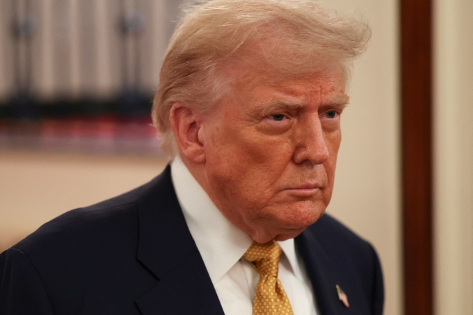 Tổng thống Mỹ Donald Trump tại Nhà Trắng ngày 16/7. Ảnh: Reuters