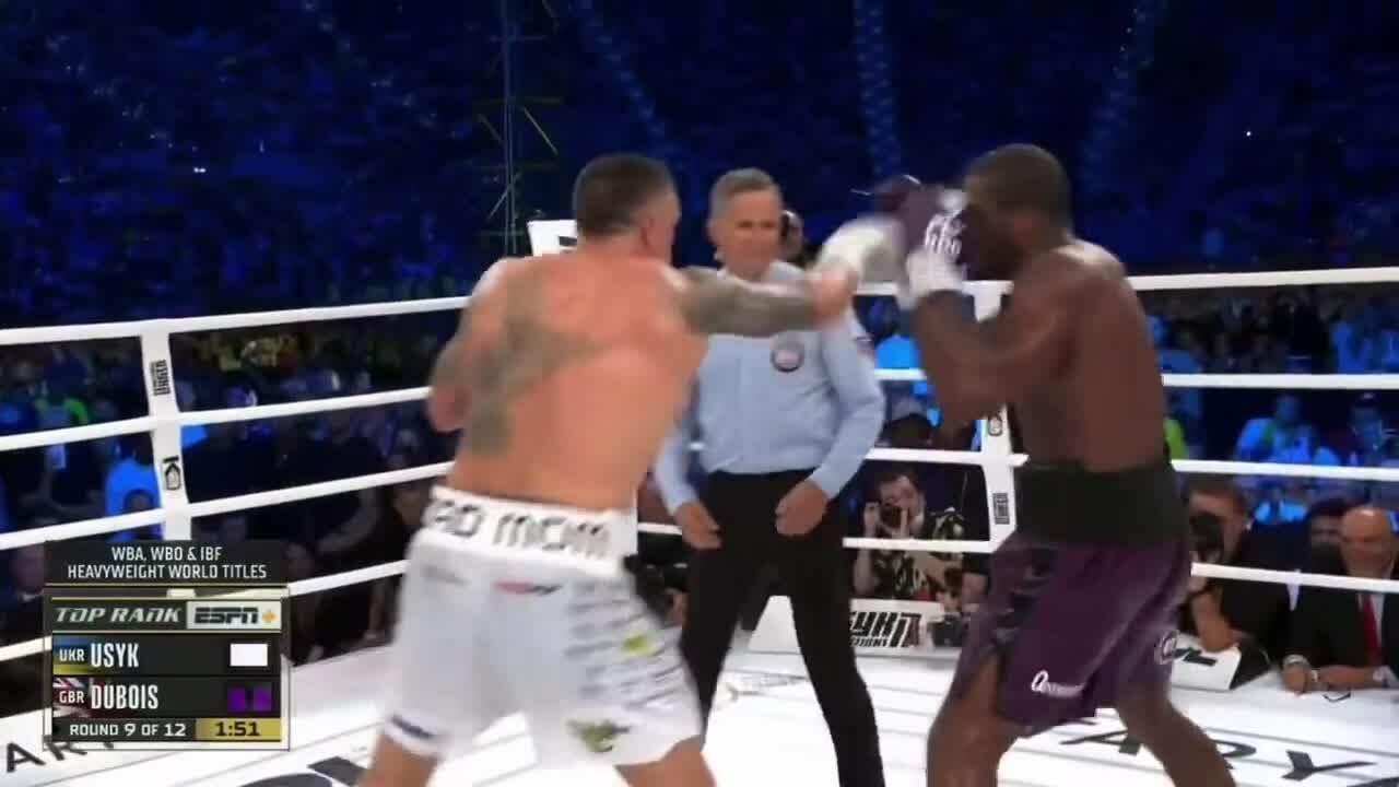 Usyk hạ knock-out Dubois ở hiệp 9