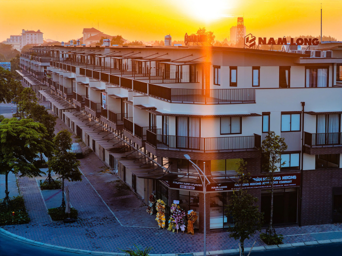 Các shophouse thuộc dự án Nam Long II Central Lake (Cần Thơ). Ảnh: Nam Long