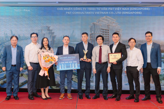 Trao giải cho đơn vị kiến trúc có phương án xuất sắc nhất. Ảnh: IMG