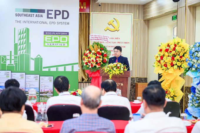 Ông Nguyễn Đình Quyền, Giám đốc ESG Education & Business - đối tác chiến lược của EPD International tại Việt Nam. Ảnh: Vicem Hà Tiên