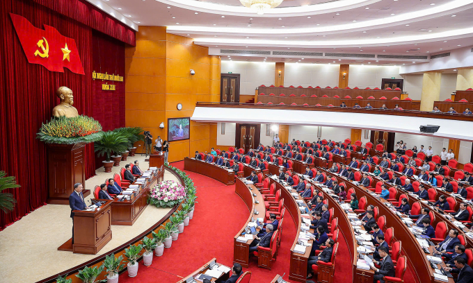 Phiên khai mạc hội nghị Trung Ương 12 khóa 13 ngày 18/7/2025. Ảnh: Nhật Bắc