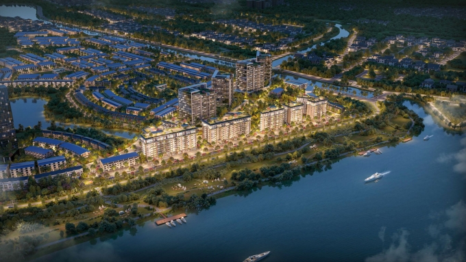 Phối cảnh dự án Eco Riverside bên sông Thái Bình. Ảnh: Ecopark Hải Dương