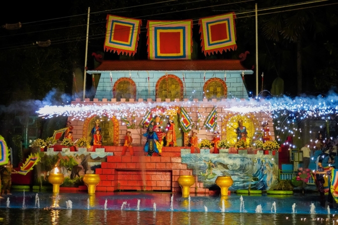 Show nghệ thuật tri ân diễn ra vào 18h, từ ngày 29/8 đến 2/9. Ảnh: Khu du lịch văn hóa Suối Tiên