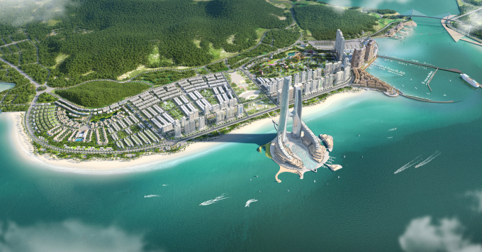 Quần thể đô thị nghỉ dưỡng Sun Elite City với tầm nhìn vịnh Hạ Long. Ảnh: Sun Property