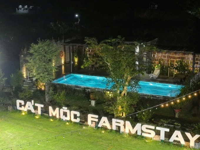 The Luxury House trong khuôn viên Cát Mộc Farmstay - một công trình do Cát Mộc Group thiết kế, thi công và vận hành. Ảnh: Cát Mộc Group.
