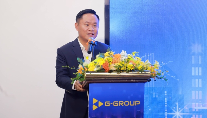 Ông Phùng Anh Tú, Chủ tịch HĐQT Tập đoàn công nghệ G-Group tại buổi lễ. Ảnh: G-Group