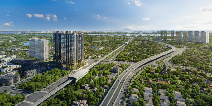 Jade Square sở hữu vị trí chiến lược, cách quy hoạch trụ sở của 11 bộ, ngành tại Tây Hồ Tây 5 phút di chuyển. Ảnh: JS