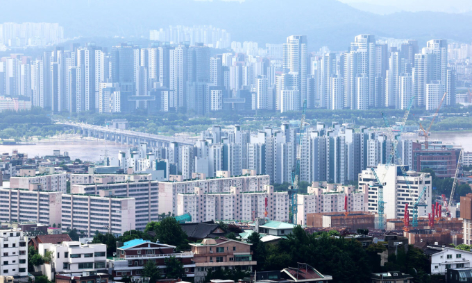 Bất động sản trung tâm Seoul. Ảnh: Yonhap News